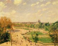 Pissarro, Camille - The Tuileries Gardens, Morning, Spring, Sun